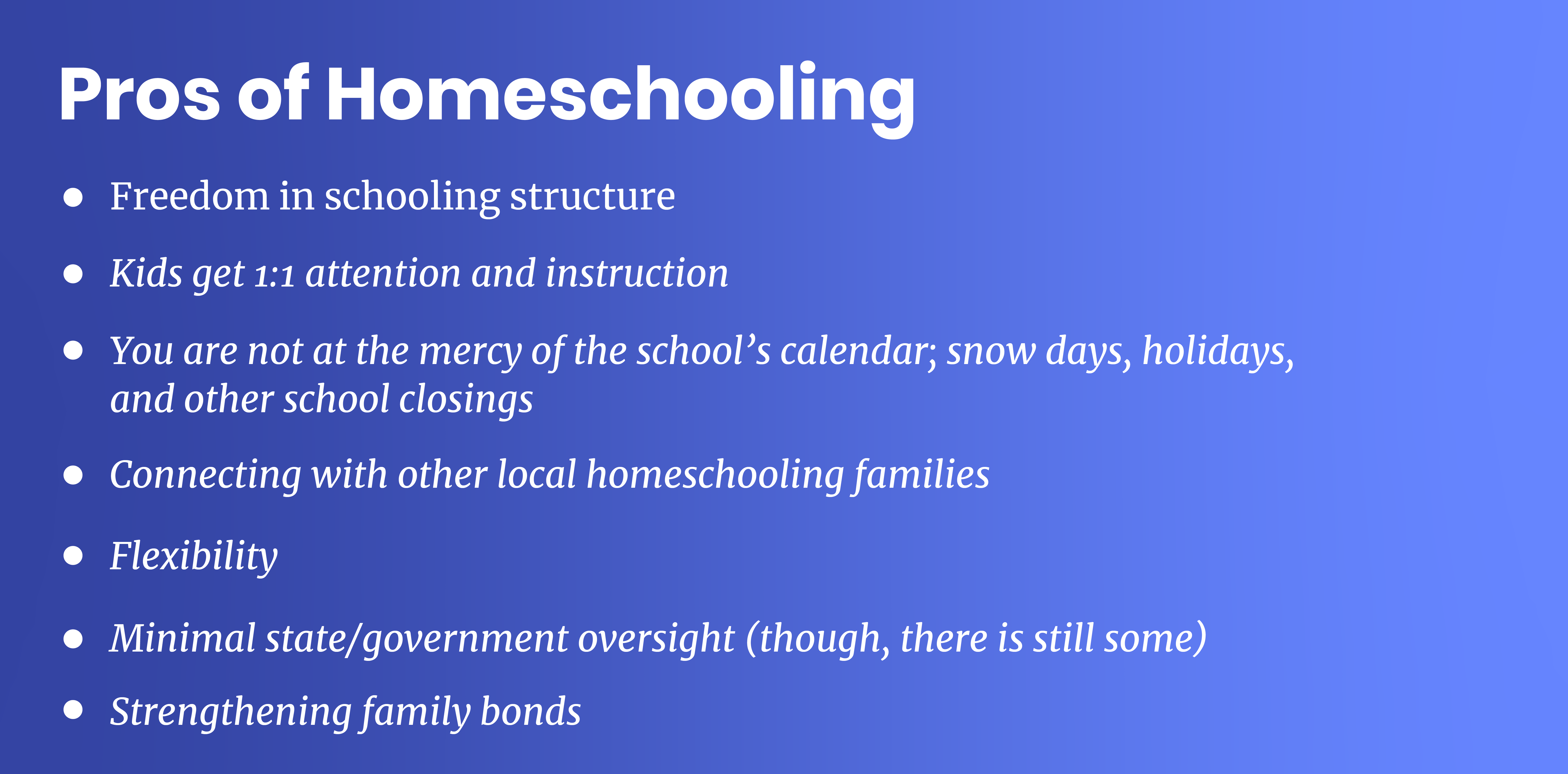 pros and cons homeschooling essay