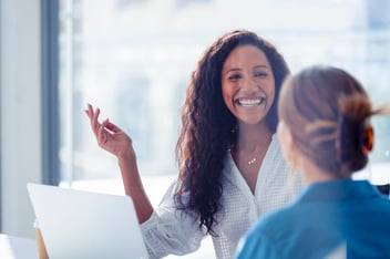 Woman negotiating 